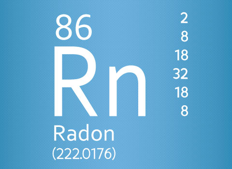Radon testing symbol